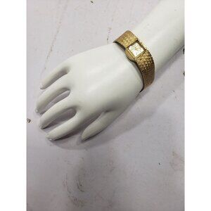 Vintage Women’s Gold Plated Neiman Marcus Wind Up Watch 17 Jewels Untested